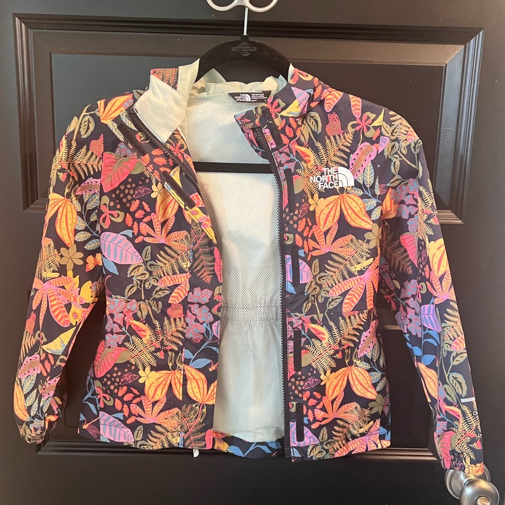 Girls North Face rain jacket